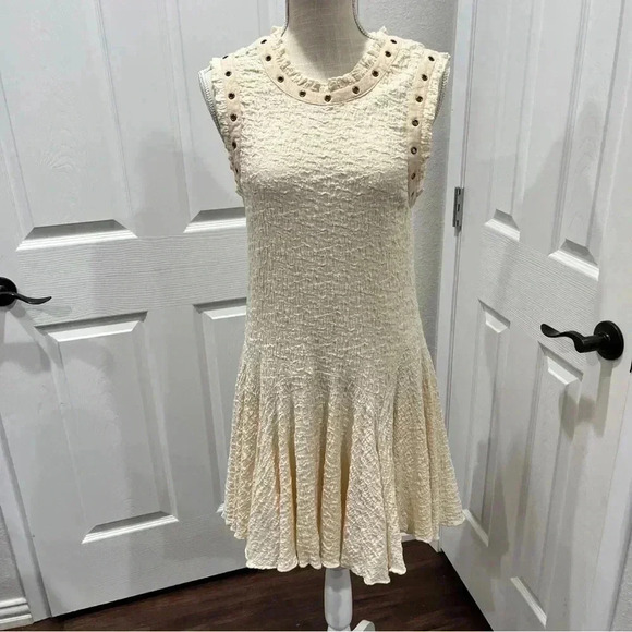 Moon River Slub Cotton sleeveless mini dress New with tag - Picture 1 of 7